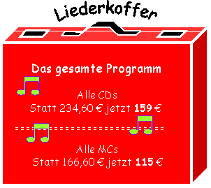 Koffer mit Angeboten