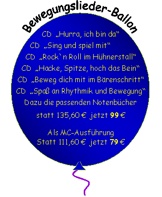 Ballon mit CD-Angeboten